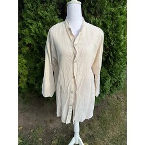 VTG Flax by Jeanne Englehart Linen Tunic Size Small